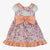 VESTIDO INFANTIL ESTAMPADO NARANJA