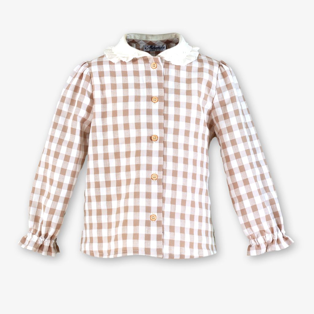 CONJUNTO NINA CUADROS CAMEL