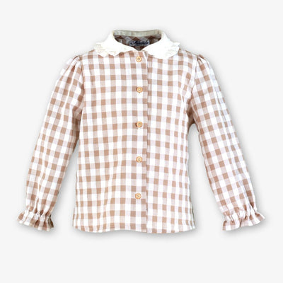 CONJUNTO NINA CUADROS CAMEL