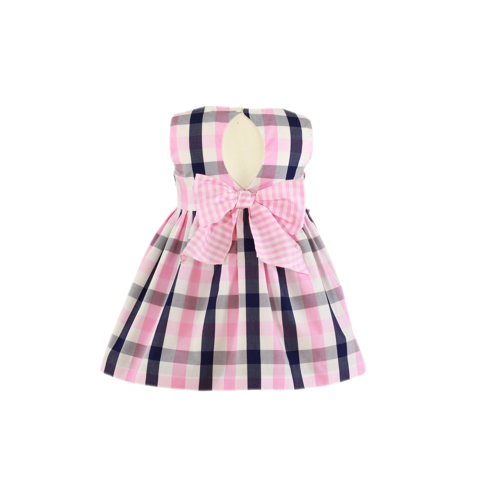 VESTIDO PARA NIÑA COLOR ROSA Y MARINO