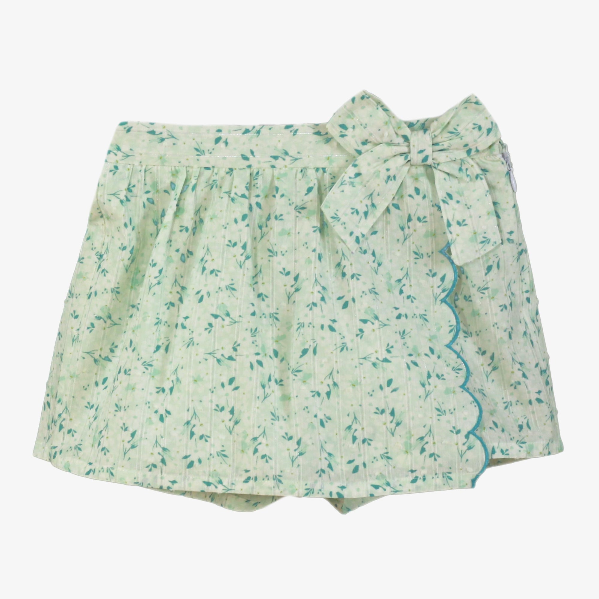 CONJUNTO INFANTIL FALDA FLORECITAS