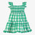 VESTIDO INFANTIL CUADROS VERDE