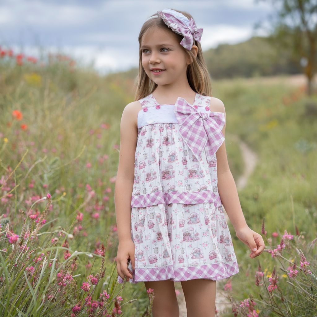 VESTIDO INFANTIL CANASTA FLORES
