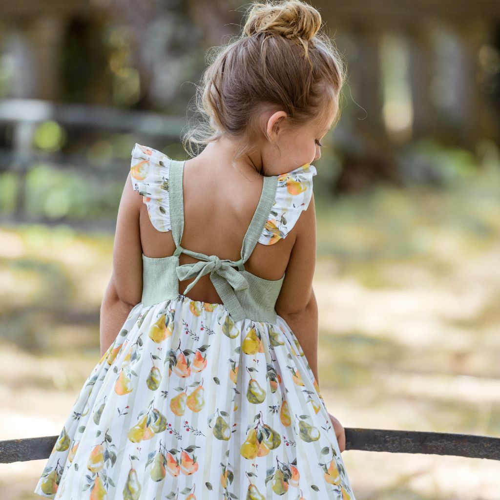 VESTIDO INFANTIL FAMILIA PARAISO TIRANTES