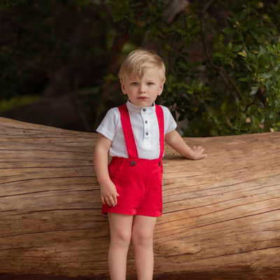 CONJUNTO BEBE NINO ROJO Menta Moda Infantil