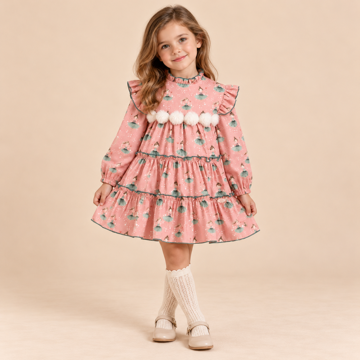 VESTIDO ROSA BAILARINAS