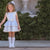 VESTIDO PARA NIÑA COLOR AZUL CON DETALLES DE ENCAJE