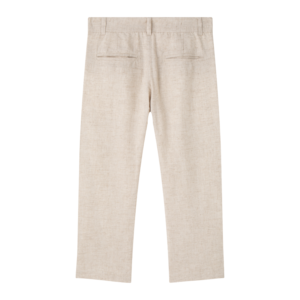 PANTALÓN DE VESTIR CON BOLSILLOS LATERALES Y CINTURILLA AJUSTABLE