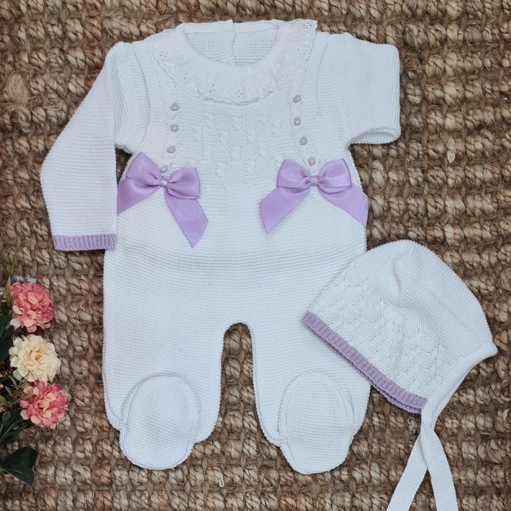 PETO JESSICA LAZOS BLANCO LILA TRENZADO