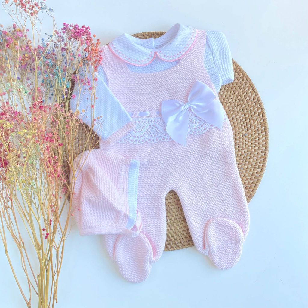 PETO VALENTINA PUNTILLA LAZOS ROSA BEBE BLANCO