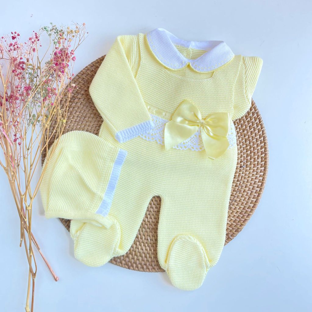 PETO VALENTINA PUNTILLA LAZOS AMARILLO BEBE