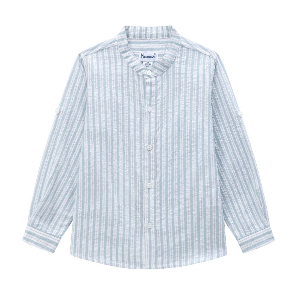 CAMISA MANGA LARGA VERDE RAYAS