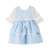 VESTIDO AZUL CELESTE ENCAJE