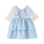 VESTIDO AZUL CELESTE ENCAJE