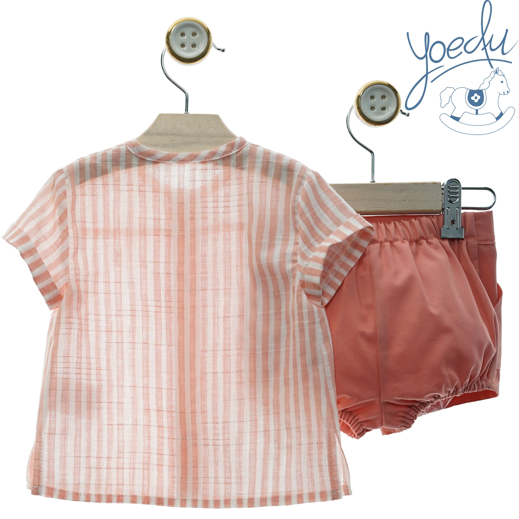 CONJUNTO BEBE NIÑO SHORT MAYA - Menta Moda Infantil