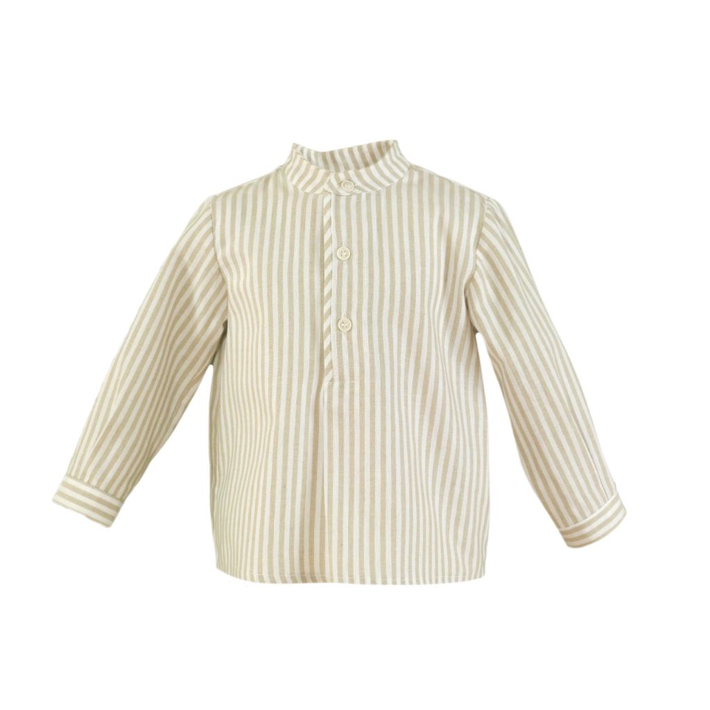 CONJUNTO PARA BEBE NIÑO BEIGE OSCURO