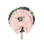 DIADEMA PINZA ESTAMPADO OTOÑAL LAZO ROSA