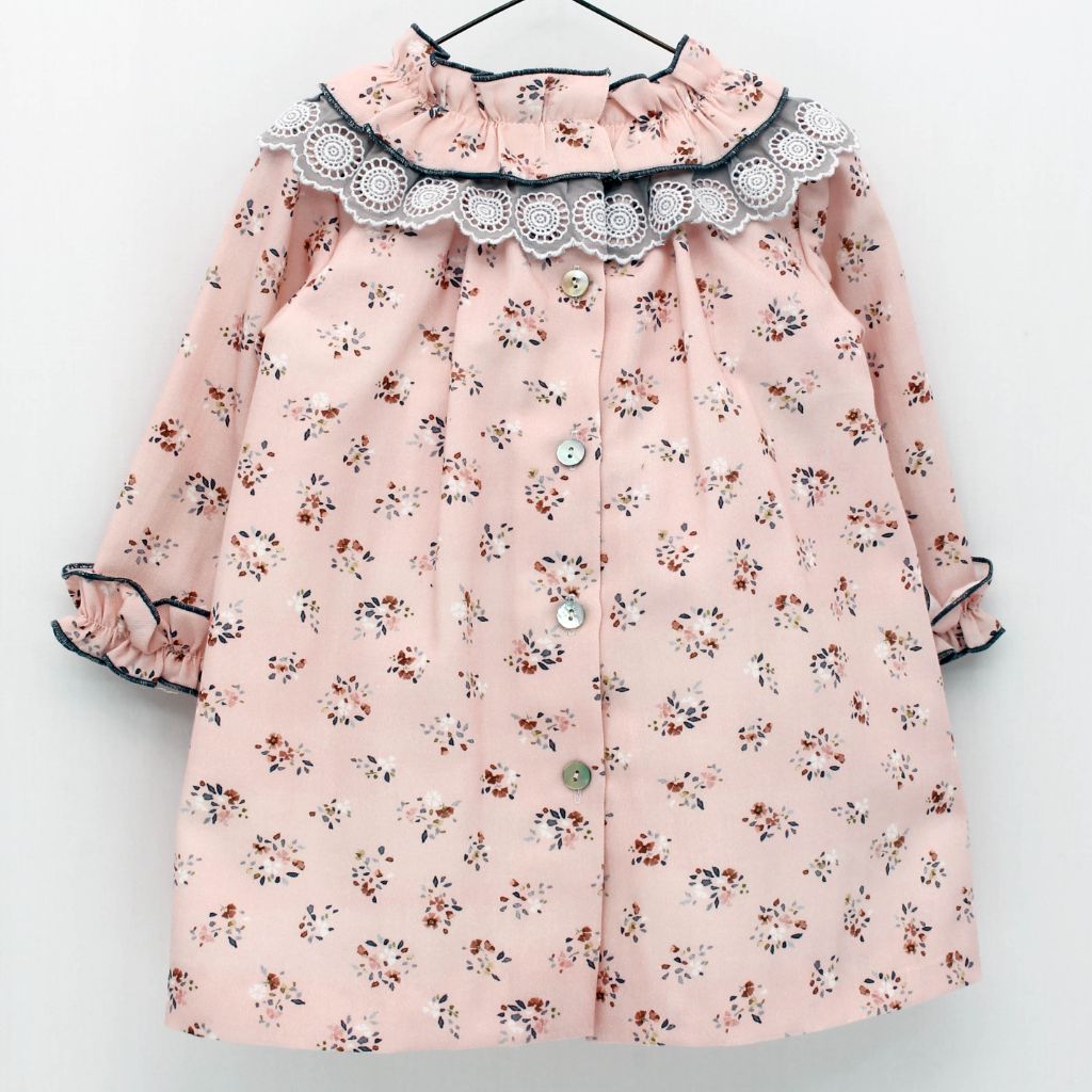 VESTIDO NIÑA ESTAMPADO FLORAL - Menta Moda Infantil