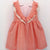 VESTIDO BATISTA BORDADA CORAL CLARO - Menta Moda Infantil