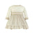 VESTIDO EN TONOS BEIGE TOSTADO