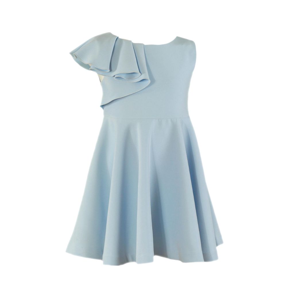 VESTIDO LISO AZUL