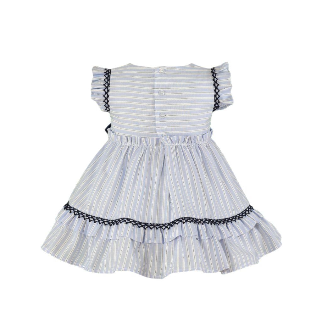 VESTIDO AZUL LINEAS