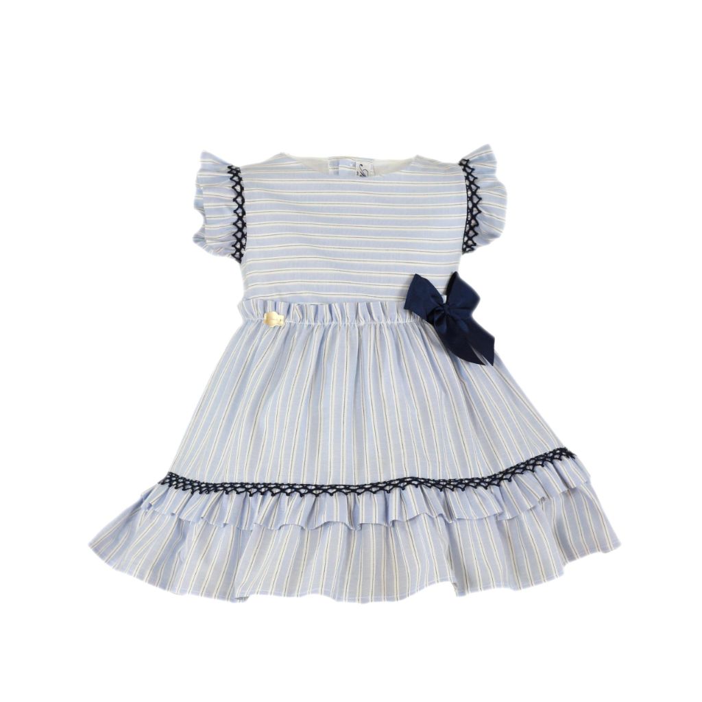 VESTIDO AZUL LINEAS