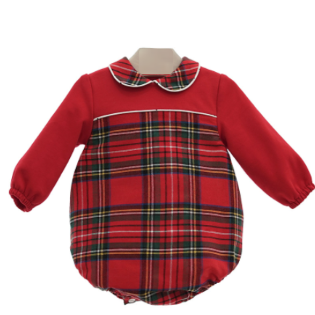 PELELE BEBÉ ESCOCES ONIX - Menta Moda Infantil