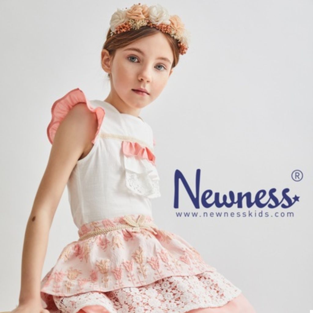 CONJUNTO NIÑA BLANCO Y MELON - Menta Moda Infantil